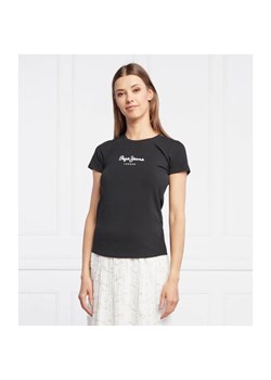Pepe Jeans London T-shirt | Slim Fit ze sklepu Gomez Fashion Store w kategorii Bluzki damskie - zdjęcie 184944399