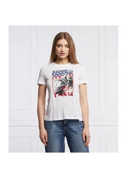GUESS T-shirt JANETTE | Regular Fit ze sklepu Gomez Fashion Store w kategorii Bluzki damskie - zdjęcie 184945689