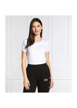 EA7 T-shirt | Regular Fit ze sklepu Gomez Fashion Store w kategorii Bluzki damskie - zdjęcie 184946099