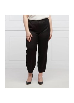 Persona by Marina Rinaldi Satynowe spodnie RENDE Plus size| Regular Fit ze sklepu Gomez Fashion Store w kategorii Spodnie damskie - zdjęcie 184947815