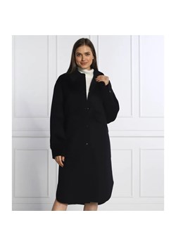 Marc Cain Wełniany płaszcz - id: CR224W000114395 - marki Marc Cain - 184948036 Marc Cain Wełniany płaszcz ze sklepu Gomez Fashion Store w kategorii Płaszcze damskie - zdjęcie 184948036