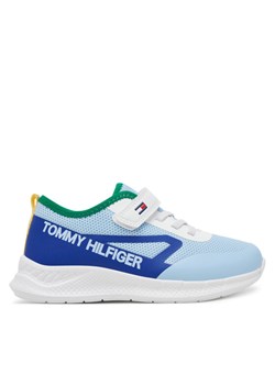 Sneakersy Tommy Hilfiger Low Cut Lace-Up/Velcro Sneaker T1B9-33868-1756 S Niebieski ze sklepu eobuwie.pl w kategorii Buty sportowe dziecięce - zdjęcie 184948706