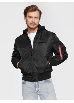 Alpha Industries Kurtka bomber Back Print 128113 Czarny Regular Fit ze sklepu MODIVO w kategorii Kurtki męskie - zdjęcie 184949796