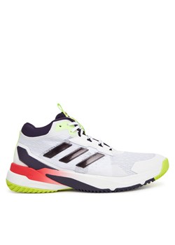 adidas Buty halowe Crazyflight 6 Mid HP7037 Biały ze sklepu MODIVO w kategorii Buty sportowe męskie - zdjęcie 184950039