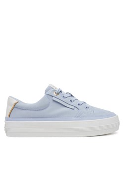 Tommy Hilfiger Sneakersy Essential Vulc Textile Sneaker FW0FW08323 Niebieski ze sklepu MODIVO w kategorii Buty sportowe damskie - zdjęcie 184950156