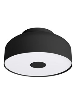 Czarny plafon z okrągłym metalowym kloszem W4-L06 ze sklepu Edinos.pl w kategorii Lampy sufitowe - zdjęcie 184952788