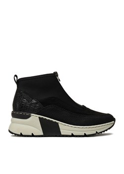Sneakersy Rieker N6352-00 Czarny ze sklepu eobuwie.pl w kategorii Buty sportowe damskie - zdjęcie 184952927