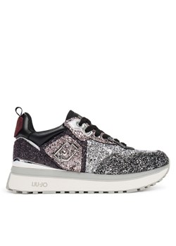 Sneakersy Liu Jo Maxi Wonder Glitter 01 BF5009 TX007 Srebrny ze sklepu eobuwie.pl w kategorii Buty sportowe damskie - zdjęcie 184953119