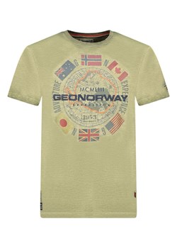 Geographical Norway Koszulka &quot;Jirkel&quot; w kolorze khaki ze sklepu Limango Polska w kategorii T-shirty męskie - zdjęcie 184955865