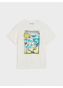 Sinsay - Koszulka Rick and Morty - kremowy ze sklepu Sinsay w kategorii T-shirty męskie - zdjęcie 184956908