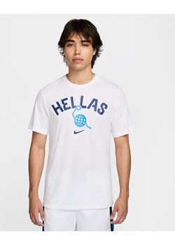Męski T-shirt do koszykówki Nike Grecja - Biel ze sklepu Nike poland w kategorii T-shirty męskie - zdjęcie 184957146