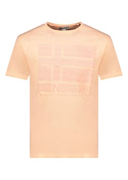 Geographical Norway Koszulka &quot;Jraye&quot; w kolorze brzoskwiniowym ze sklepu Limango Polska w kategorii T-shirty męskie - zdjęcie 184959069