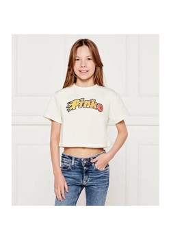 Pinko UP T-shirt | Cropped Fit ze sklepu Gomez Fashion Store w kategorii Bluzki dziewczęce - zdjęcie 184959755