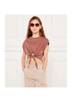 Pinko UP T-shirt | Cropped Fit ze sklepu Gomez Fashion Store w kategorii Bluzki dziewczęce - zdjęcie 184959805