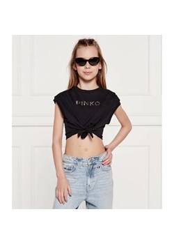 Pinko UP T-shirt | Cropped Fit ze sklepu Gomez Fashion Store w kategorii Bluzki dziewczęce - zdjęcie 184959816