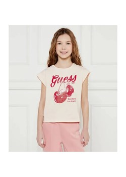 Guess T-shirt | Regular Fit ze sklepu Gomez Fashion Store w kategorii Bluzki dziewczęce - zdjęcie 184959867