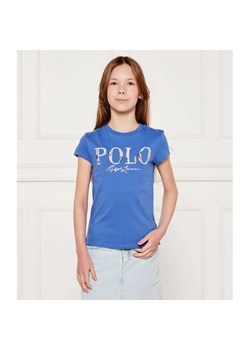 POLO RALPH LAUREN T-shirt | Regular Fit ze sklepu Gomez Fashion Store w kategorii Bluzki dziewczęce - zdjęcie 184959905