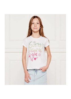 Guess T-shirt | Regular Fit ze sklepu Gomez Fashion Store w kategorii Bluzki dziewczęce - zdjęcie 184960357