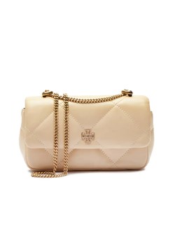 TORY BURCH Skórzana torebka na ramię Kira Diamond ze sklepu Gomez Fashion Store w kategorii Listonoszki - zdjęcie 184960755