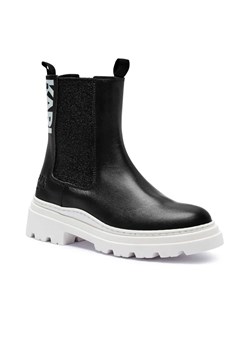 Karl Lagerfeld Kids Skórzane sztyblety ze sklepu Gomez Fashion Store w kategorii Buty zimowe dziecięce - zdjęcie 184960939