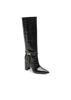 TWINSET Kozaki na słupku | z dodatkiem skóry ze sklepu Gomez Fashion Store w kategorii Kozaki damskie - zdjęcie 184960957