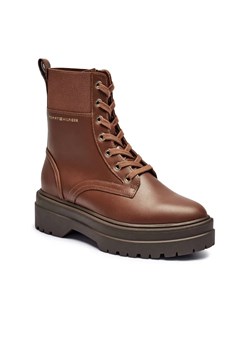 Tommy Hilfiger Skórzane trapery Leather Elastic Rib Laceup ze sklepu Gomez Fashion Store w kategorii Workery damskie - zdjęcie 184961378