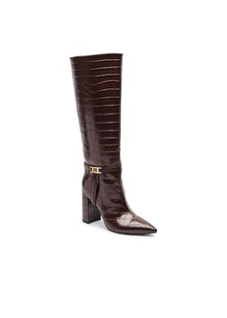 TWINSET Kozaki na słupku | z dodatkiem skóry ze sklepu Gomez Fashion Store w kategorii Kozaki damskie - zdjęcie 184961387
