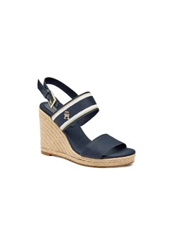 Tommy Hilfiger Sandały WEBBING HIGH WEDGE | z dodatkiem skóry ze sklepu Gomez Fashion Store w kategorii Sandały damskie - zdjęcie 184962215