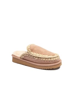 MOU Skórzane obuwie domowe ESKIMO | z dodatkiem wełny ze sklepu Gomez Fashion Store w kategorii Kapcie damskie - zdjęcie 184962238