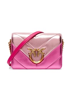 Pinko Skórzana torebka na ramię LOVE CLICK MINI BIG CHEVRON ze sklepu Gomez Fashion Store w kategorii Listonoszki - zdjęcie 184962266