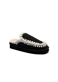 MOU Skórzane obuwie domowe ESKIMO | z dodatkiem wełny ze sklepu Gomez Fashion Store w kategorii Kapcie damskie - zdjęcie 184962276