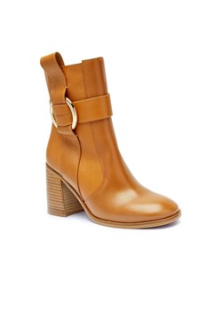 See By Chloé Skórzane botki na słupku ze sklepu Gomez Fashion Store w kategorii Botki - zdjęcie 184962545