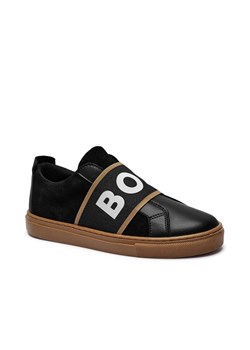 BOSS Kidswear Skórzane sneakersy ze sklepu Gomez Fashion Store w kategorii Buty sportowe dziecięce - zdjęcie 184962678