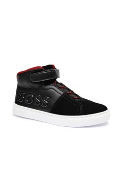 BOSS Kidswear Skórzane sneakersy ze sklepu Gomez Fashion Store w kategorii Buty sportowe dziecięce - zdjęcie 184962698