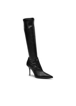 Love Moschino Kozaki na szpilce SPILLO95 | z dodatkiem skóry ze sklepu Gomez Fashion Store w kategorii Kozaki damskie - zdjęcie 184962768
