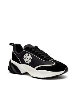 TORY BURCH Skórzane sneakersy GOOD LUCK TRAINER ze sklepu Gomez Fashion Store w kategorii Buty sportowe damskie - zdjęcie 184962839