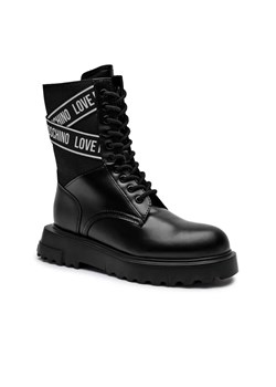 Love Moschino Botki | z dodatkiem skóry ze sklepu Gomez Fashion Store w kategorii Workery damskie - zdjęcie 184962845