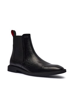 HUGO Skórzane sztyblety Gryff_Cheb_grlt ze sklepu Gomez Fashion Store w kategorii Buty zimowe męskie - zdjęcie 184962915