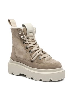INUIKII Skórzane botki na platformie MATILDA SHEARLING ze sklepu Gomez Fashion Store w kategorii Botki - zdjęcie 184963286
