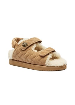 Kurt Geiger Skórzane sandały ORSON TEDDY | shearling ze sklepu Gomez Fashion Store w kategorii Sandały damskie - zdjęcie 184963287