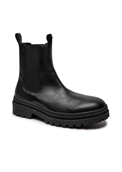 BOSS BLACK Skórzane sztyblety Nebular_Cheb_lt ze sklepu Gomez Fashion Store w kategorii Buty zimowe męskie - zdjęcie 184963448