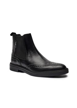BOSS BLACK Skórzane sztyblety Calev ze sklepu Gomez Fashion Store w kategorii Buty zimowe męskie - zdjęcie 184963486