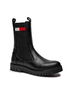 Tommy Jeans Skórzane sztyblety ze sklepu Gomez Fashion Store w kategorii Botki - zdjęcie 184963528