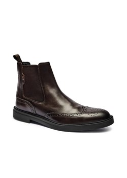 BOSS BLACK Skórzane sztyblety Calev ze sklepu Gomez Fashion Store w kategorii Buty zimowe męskie - zdjęcie 184963537