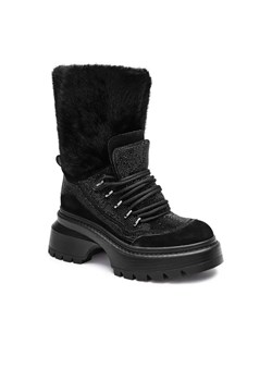 Michael Kors Ocieplane botki na platformie Shiloh | z dodatkiem skóry ze sklepu Gomez Fashion Store w kategorii Botki - zdjęcie 184963817