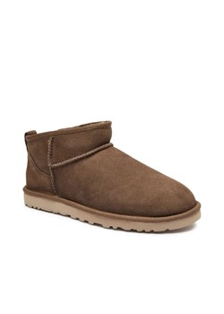 UGG Skórzane śniegowce Classic Ultra Mini | z dodatkiem wełny ze sklepu Gomez Fashion Store w kategorii Buty zimowe męskie - zdjęcie 184964445