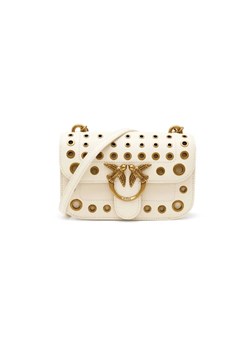 Pinko Skórzana listonoszka LOVE BELL MINI VITELLO SETA + ze sklepu Gomez Fashion Store w kategorii Listonoszki - zdjęcie 184964626