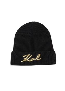 Karl Lagerfeld Czapka k/signature | z dodatkiem wełny i kaszmiru ze sklepu Gomez Fashion Store w kategorii Czapki zimowe damskie - zdjęcie 184965145