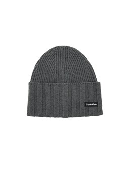 Calvin Klein Wełniana czapka ELEVATED RIB BEANIE ze sklepu Gomez Fashion Store w kategorii Czapki zimowe męskie - zdjęcie 184965207