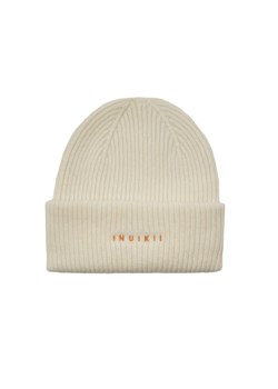 INUIKII Wełniana czapka RIBBED BEANIE | z dodatkiem kaszmiru ze sklepu Gomez Fashion Store w kategorii Czapki zimowe damskie - zdjęcie 184965886